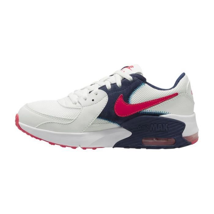Baskets Nike Ch Air Max Excee Jr Blanc Enfant Lacets Blanc
