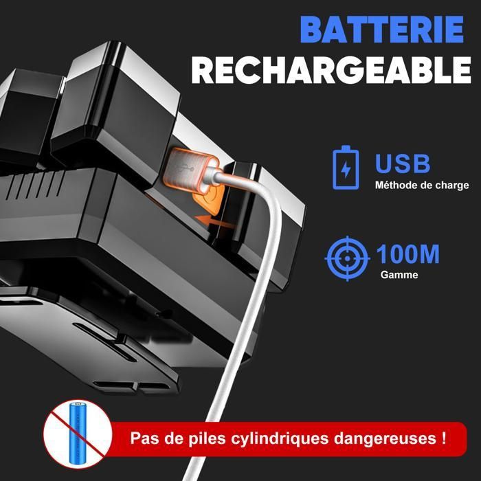 Lampe Frontale Yanhuang Super Brillante - Rechargeable, étanche, Réglable - Neuve
