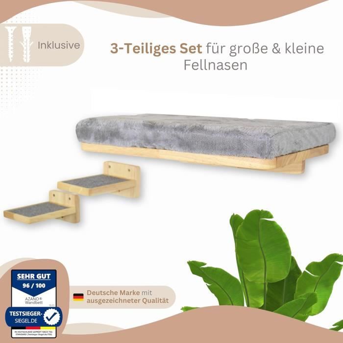 LIT POUR COCHON D'inde, Durable Et Robuste, Avec 2 Escaliers à échelle