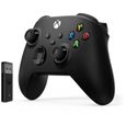 Manette Xbox nouvelle génération avec adaptateur sans-fil Windows 10 - Noir-2