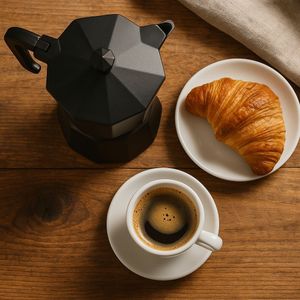 Cafetière Italienne 3 Tasses Aluminium Rouge - Cafetière Moka Portable Avec Poignée Anti-Brûlure
