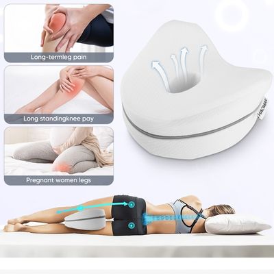 IURVE® Coussin de jambes pour dormir, coussin lombaire lit Cervical à mémoire de forme, avec taie d'oreiller lavable, idéal pour la grossesse et l 'allaitement, soulage les maux de dos et la sciatique
