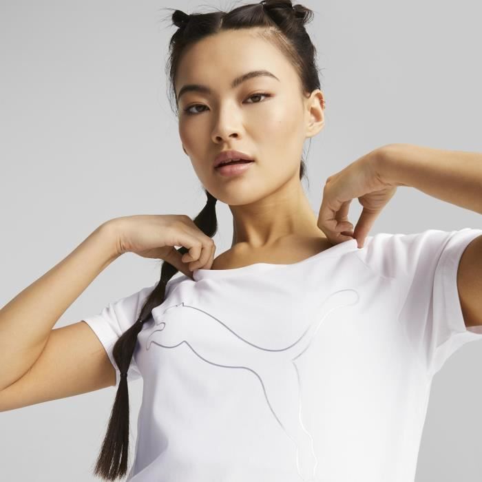 Tee shirt puma femme blanche discount