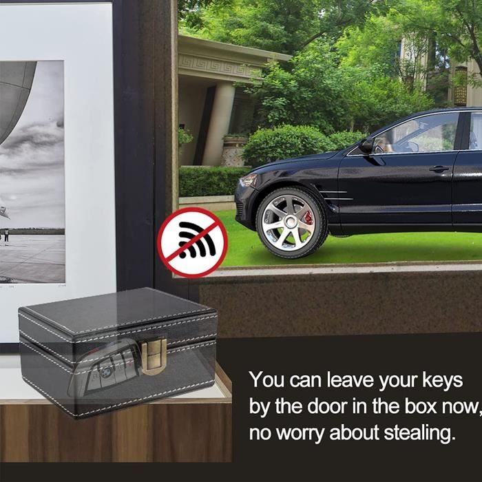 Faraday – boîte pour porte-clés de voiture, boîtier de protection