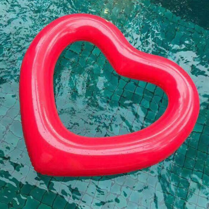 Flotteurs de Plage, Flotteur de Coeur en PVC de Couleur Rose Flotteurs de Plage, Flotteur de Coeur en PVC de Couleur Rose