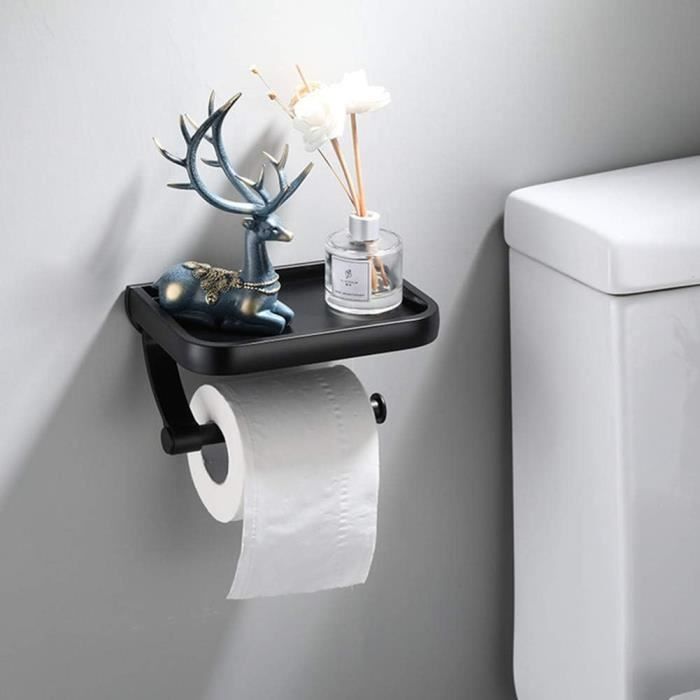 Porte Papier Toilette Design Noir