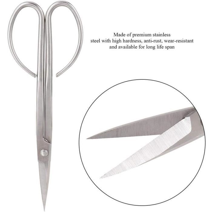 Kit 5 Outils Bonsaï Professionnels - Ciseaux, Pinces Et Coupe-fil - Acier Inoxydable