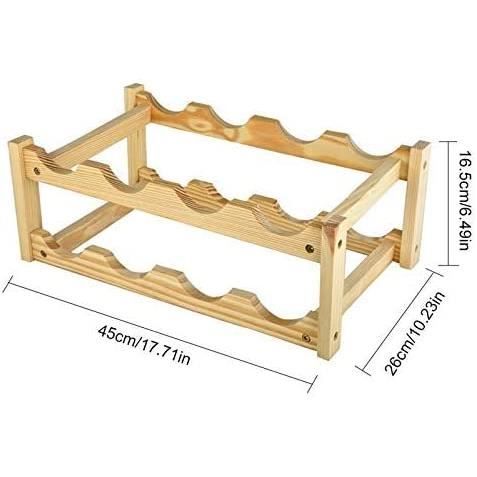 Casier à vin rouge porte-bouteilles en bois avec porte-bouteilles Casier à vin rouge porte-bouteilles en bois avec porte-bouteilles