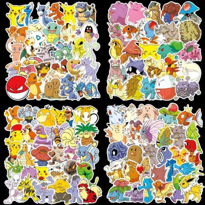200 pcs Pokemon Autocollants Autocollants De Fte Pour Enfants Pikachu Pack  Stickers Autocollants De Bande Dessine Cool pour [14457] - Cdiscount Au  quotidien