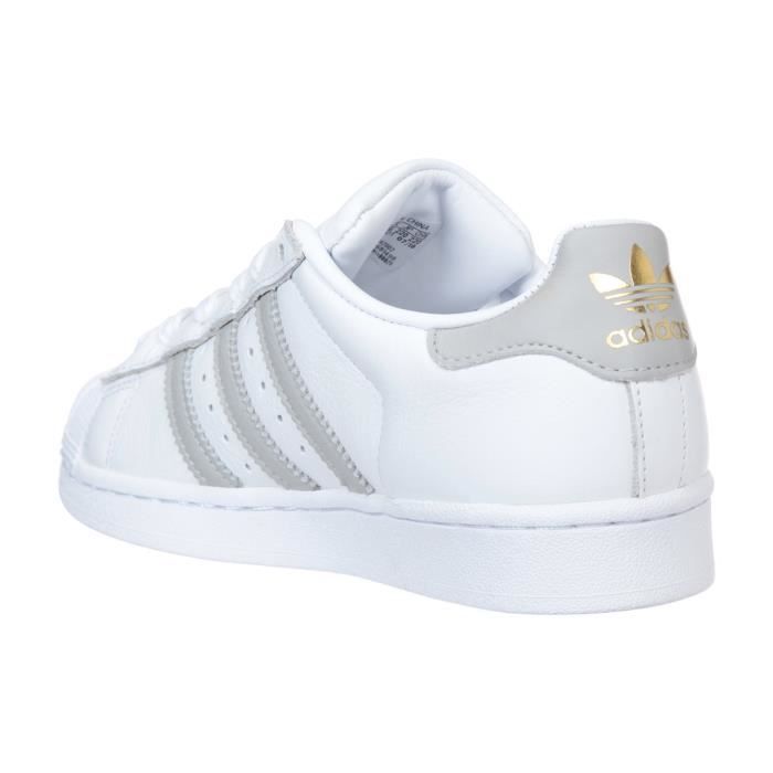 Adidas superstar grise clearance et blanche femme