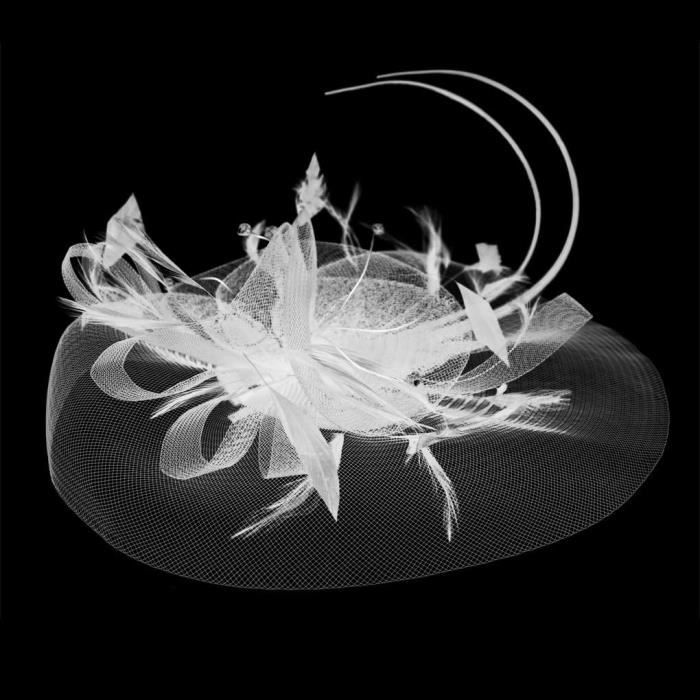 Chapeaux bibi des années 20 et 50 - Chapeau de cocktail pour femme et fille - Gris, gris, Taille
