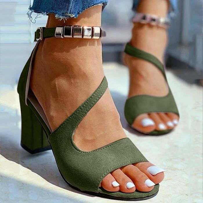 Escarpin petit talon bout ouvert clearance