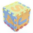 KEKE-Puzzle Tapis Tapis de sol épais pour l’éveil de bébé Jouet d’Éducation précoce 26 Alphabet et 10 Chiffres 16*16cm par pièce -3