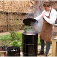 Esschert Design tablier de barbecue 0,5 x 59,5 x 104,5 cuir brun-3