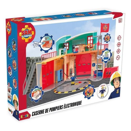 SAM LE POMPIER Smoby Caserne Ponty + 1 Figurine - Cdiscount Jeux - Jouets