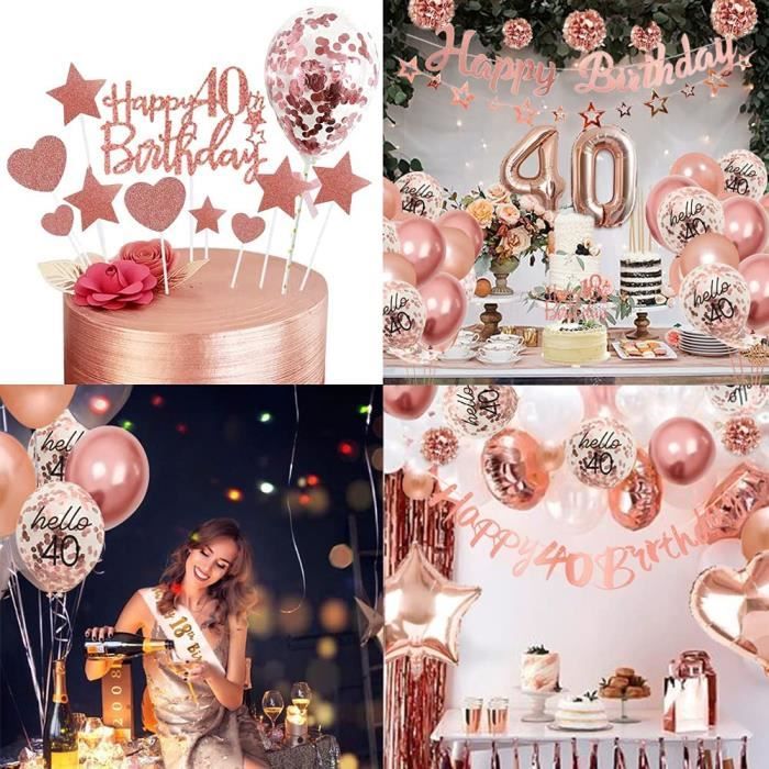 Sans Marque Numéro 9 ballon anniversaire rose Gold fête décoration à prix  pas cher