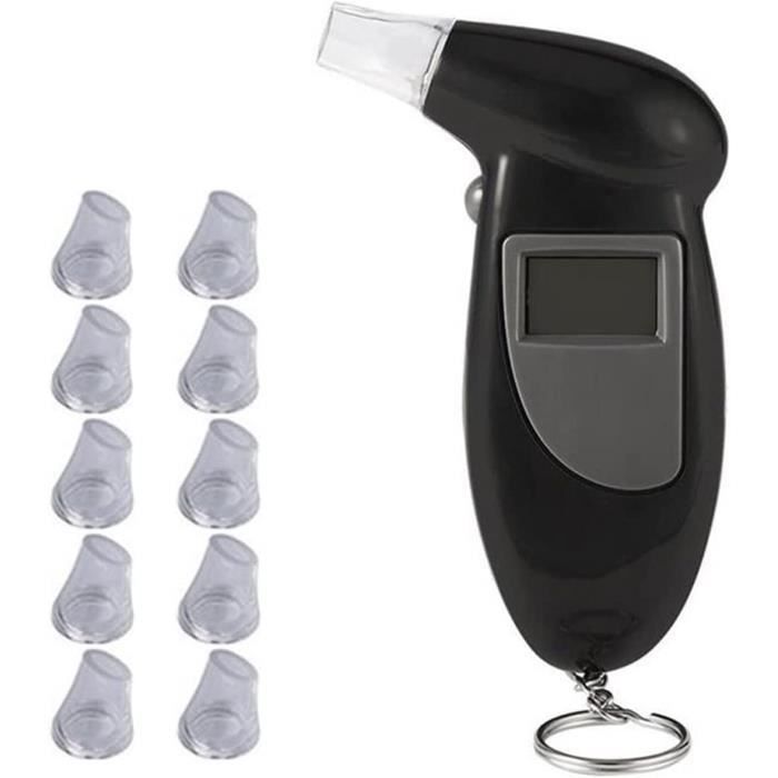 Testeur Alcool Embouts Jetables Détecteur D'alcool Par Capteur électrochimique Haute Précision Avec LED, Testeur Détecteur D'alcool Puissant