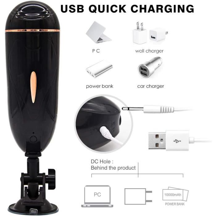Masturbateur Automatique Homme électrique - Chauffant, Vibrant, Succion - SuckMeToys 007 - Neuf
