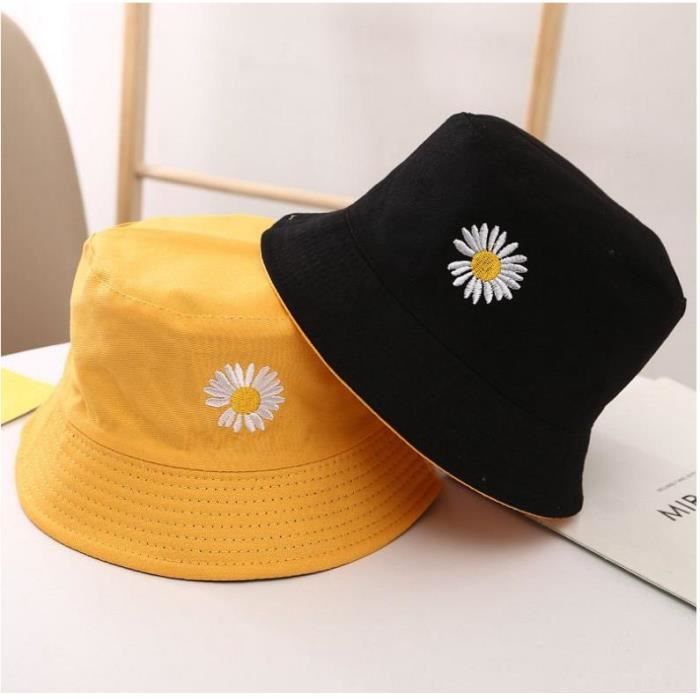 Chapeau De Pêcheur Réversible Pour Femme - Coton/polyester, Pliable, Anti-UV - Taille Unique 56-58 Cm - 9