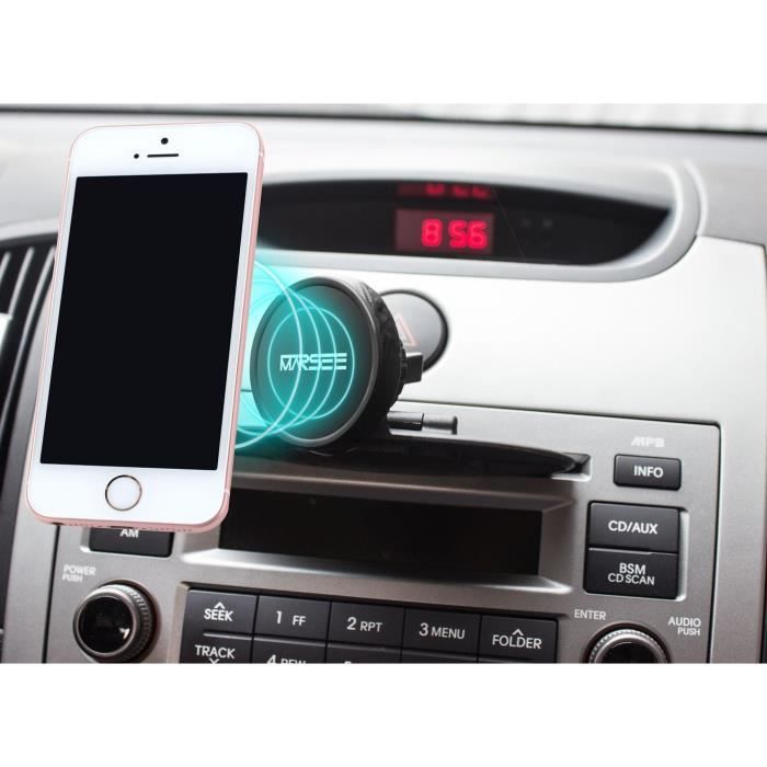 Magnetique Support Telephone GPS Voiture Universel Grille de Ventilation  pour iphone Samsung S8 S9 Huawei Sony - Noir - Cdiscount Téléphonie