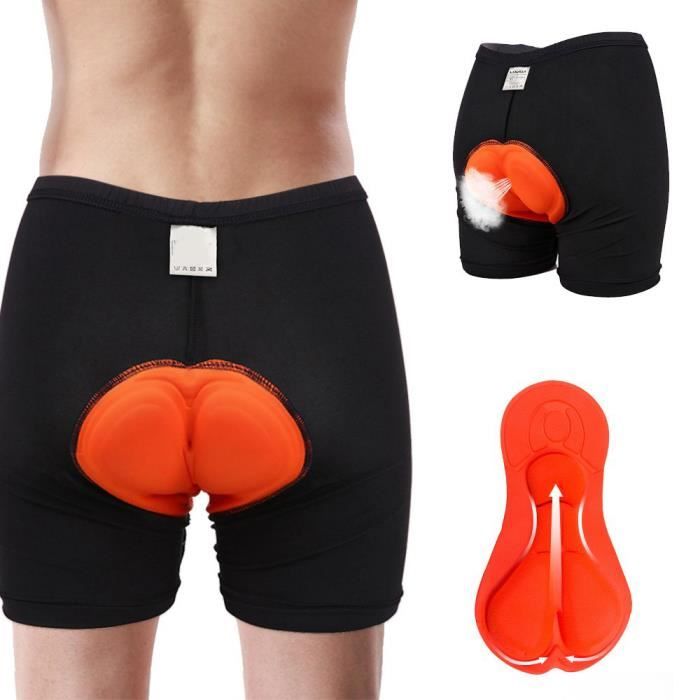 Short Cycliste Homme Velo 3D Gel Rembourres Calecon VTT Sous vetements de Cyclisme Respirant Sechage Rapide Leger Noir Cdiscount Sport