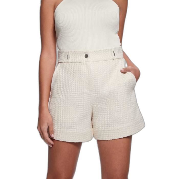 Short femme Guess Melissa cream white XL