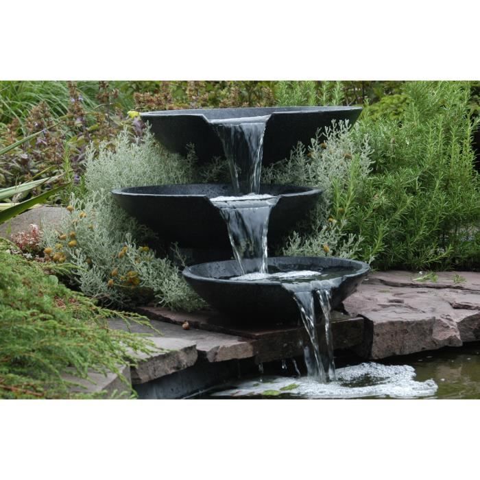 Ubbink Fontaine de jardin Cascade 3 vasques avec pompe 35/45/55 cm - Bassin  aquatique - Achat moins cher
