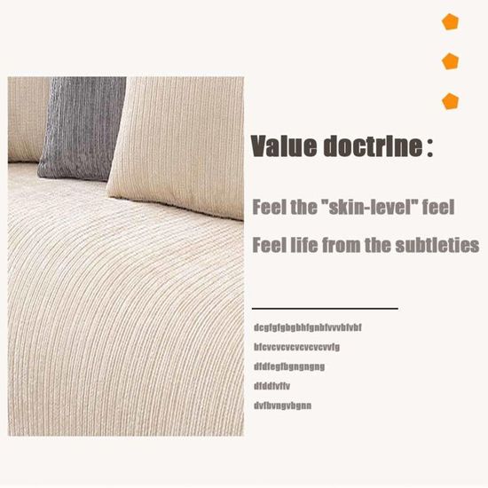 Housse De Canapé Imperméable Et Anti-Griffes - Protection Pour Animaux, Tissu Chenille Avec Dos Antidérapant