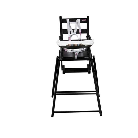 Combelle Chaise Haute Bebe Sarah Extra Pliante Laque Noir Sans Tablette Amovible Cdiscount Puericulture Eveil Bebe