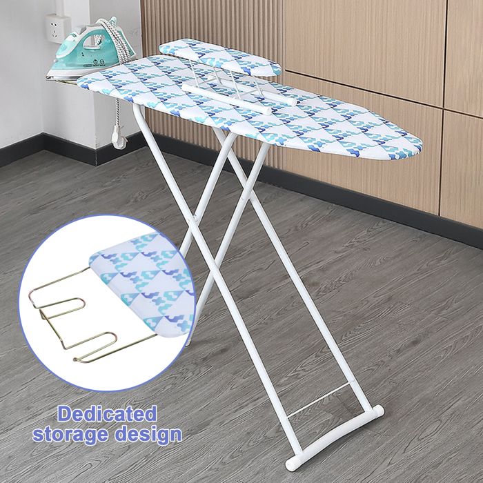 Test table à repasser XXL pliable et robuste - 130x47 cm