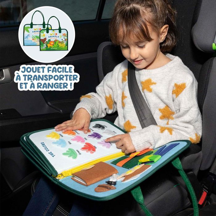 Jeux Enfants 2 Ans Symael Busy Board En Francais Jeu Educatif Montessori Transportable Voyage - Jeu Enfant 1 An, 2, 3, 4, 5 Ans - 2X Stylo Offert Planche, Malette Parcours Motricité Bébé Jeux Enfants 2 Ans Symael Busy Board En Francais Jeu Educatif Montessori Transportable Voyage - Jeu Enfant 1 An, 2, 3, 4, 5 Ans - 2X Stylo Offert Planche, Malette Parcours Motricité Bébé