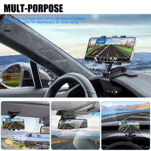 Support GPS Voiture Multifonction Réglable - Support Navigation Tablette Antidérapant Avec Protection Solaire