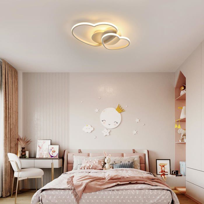 Plafonnier LED Moderne Carré - Lustre Design Métal/acrylique, 3 Couleurs, Télécommande, Pour Salon/chambre (Classe A) - 6