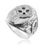 Bague Argent Fin 925 1000 Celtique Croix Trinite Nœud Blanc