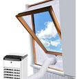 Lot2 tissu calfeutrage climatiseur mobile sans perçage - Économe énergie garde fraîcheur chambre appartement PIQUET D'ATTACHE