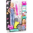 Coffret Barbie Emoji Style : Comprend 1 Poupée 3 Habits Et des Décalcos + Accessoires - Poupee Mannequin-0