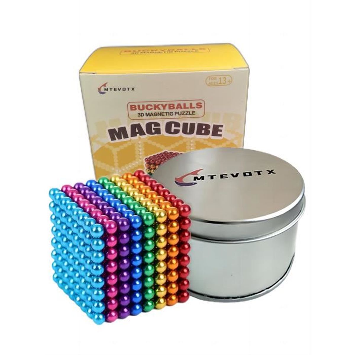 Cube Magnétique En Billes En Métal Photo stock éditorial - Illustration du  bille, reflétez: 26920993