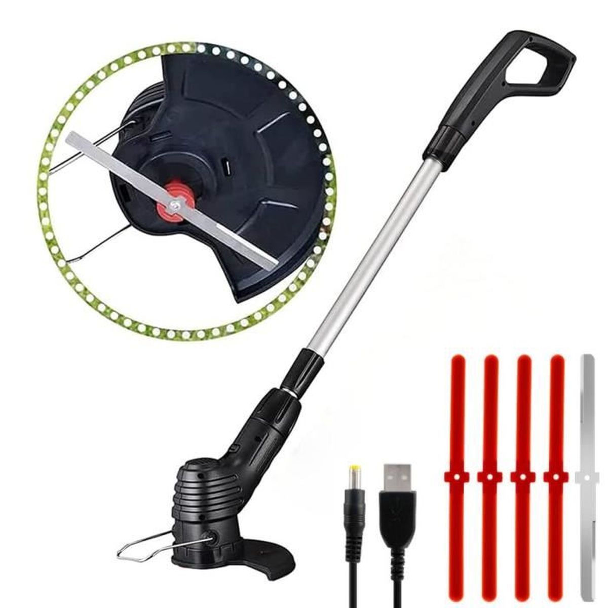Chulovs Set coupe-légumes électrique portable 4 en 1, 2022 Nouveau mini