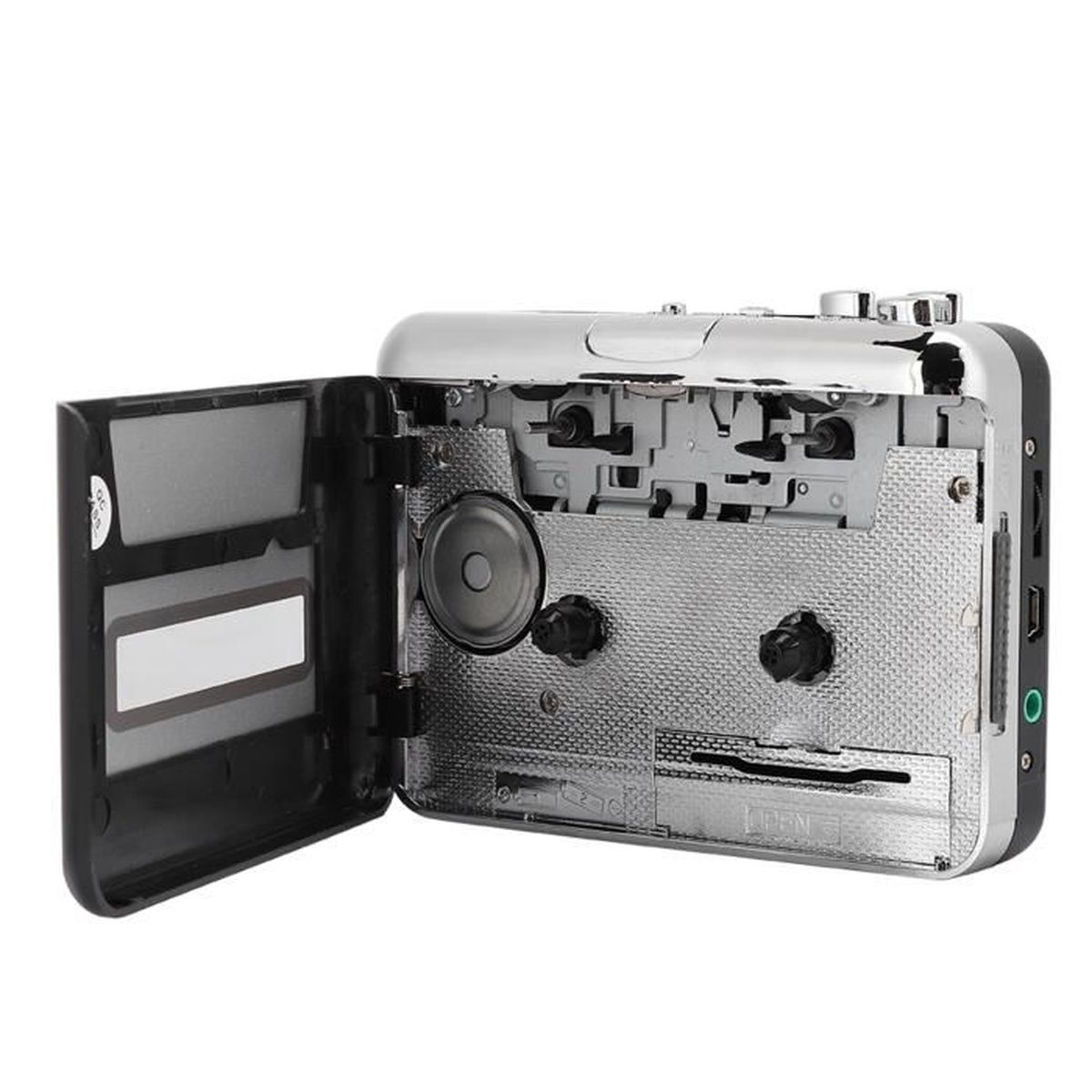 Convertisseur Cassette En MP3 Avec USB Type C - Lecteur Avec Inversion Auto Et Sortie Casque 3,5 Mm - 5