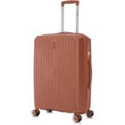 CELIMS FRANCE CELIMS - Valise Moyenne en Polypropylène | Modele 2025 | Taille 65cm 20kg | Serrure TSA | 8 Roulettes 360 | Marron