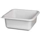 ALUMINIUM ET PLASTIQUE - Cuvette carrée 29cm 6.5l Gris