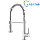 YAGATAP JULLYBATHEVY Robinet de Cuisine - Mitigeur Robinet - Rotation à 360° - Douchette Extensible - 2 Modes Spray - Nickel Brossé