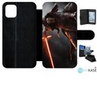 MY-KASE Etui Ã rabat - star wars black - compatible avec apple iphone 11 - simili-cuir - bord noir