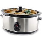 TECHWOOD Mijoteuse - Electrolux - 6,5L - Acier inoxydable - Thermostat 4 positions - Couvercle en verre