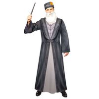 Costume - tailleur Amscan - 9912467 - Deguisement officiel Warner Harry Potter Dumbledore pour homme, Gris