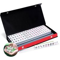 Kit de voyage Mahjong LANYOTA - 144 carreaux - 36 cercles - 36 bambou - 36 caractères - 12 dragons