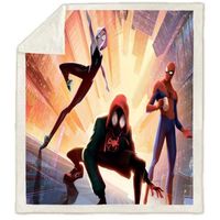 Couverture Spider-Man Avengers Marvel en flanelle, motif Spiderman, impression numérique 3D, pour adultes et enfants 100x150cm[601]