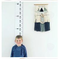 CONFO® Règle de hauteur pour enfants Chambre d'enfant décorative Règle de hauteur de mesure de bébé Sticker mural règle en toile
