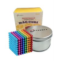 MTEVOTX - Cube magnétique magique - Buckyballs - 216 billes de 5mm - 6 couleurs vives