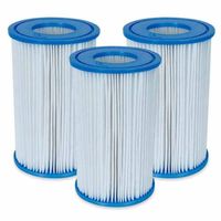 Lot de 3 cartouches de filtration A - Intex - Fibre Dacron - Faciles à nettoyer